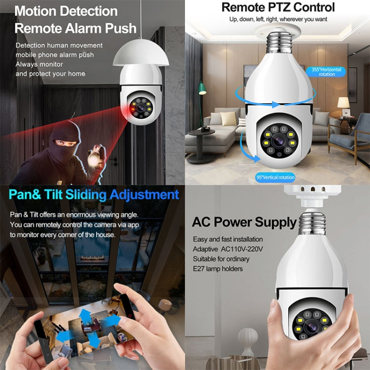 GA-C11 1080P 2MP 2.4G Single Frequency Two-way Voice Intercom Bulb Camera, 2.4G Single Frequency GA-C11 1080P 2MP 2.4G Single Frequency Two-way Voice Intercom Bulb Camera, 2.4G Single Frequency